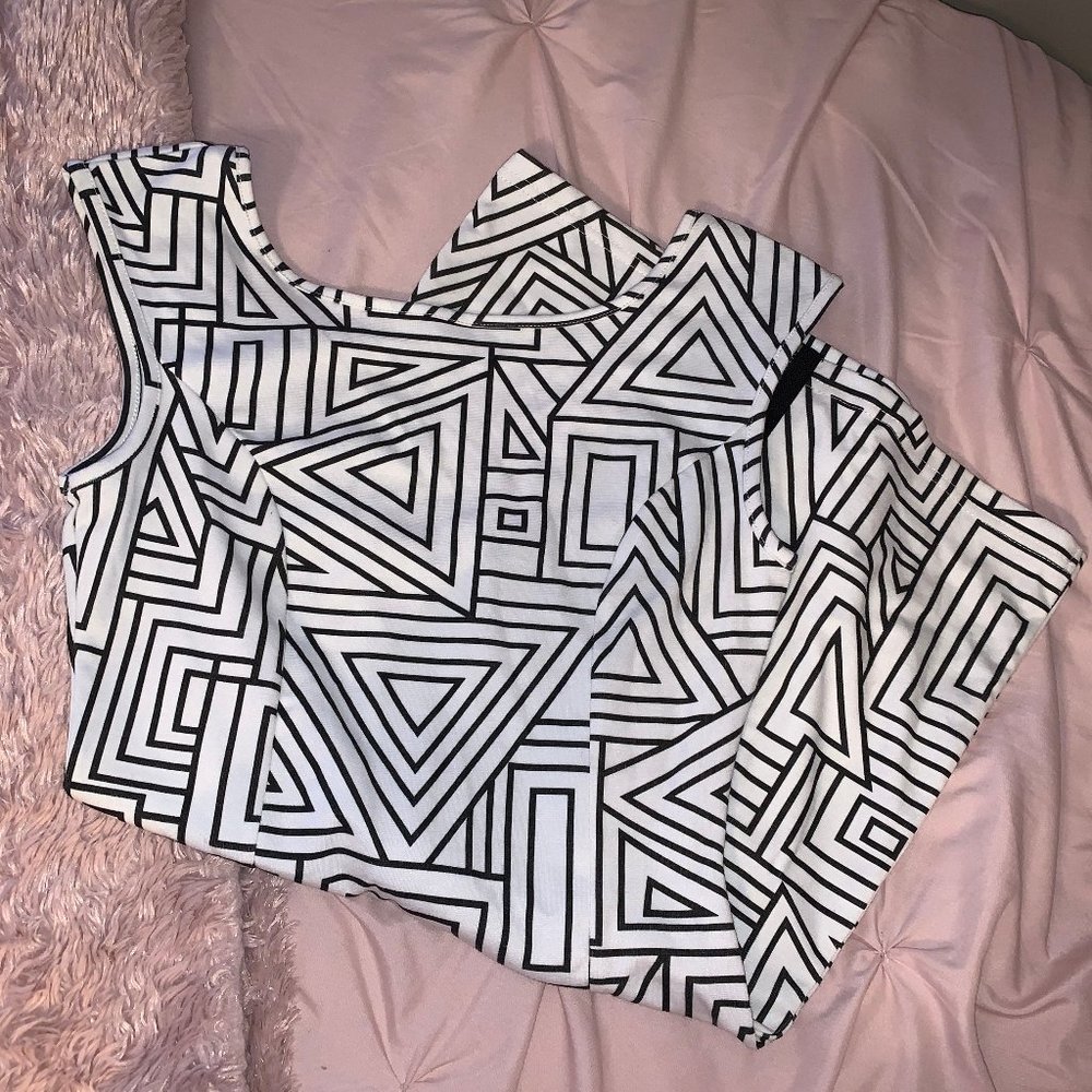 Fitted Geometric Dress